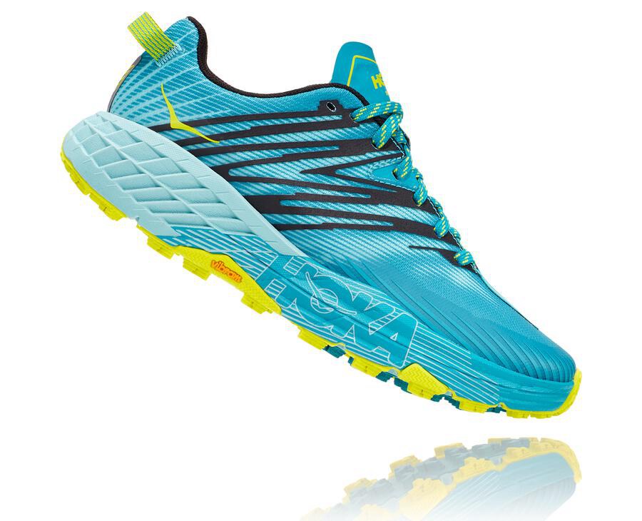 Hoka Australia One One Speedgoat 4 - Womens Trail Shoes Turquoise - MDVWU-8063